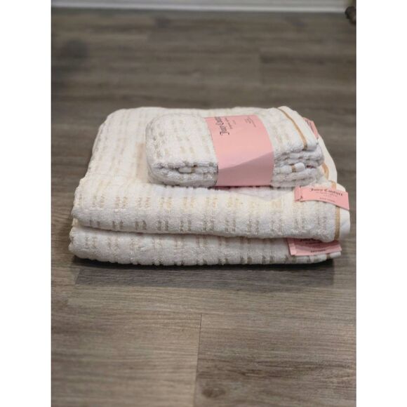 Juicy Couture Home Set of 2 Striped Hand Towels - Picture 9 of 9